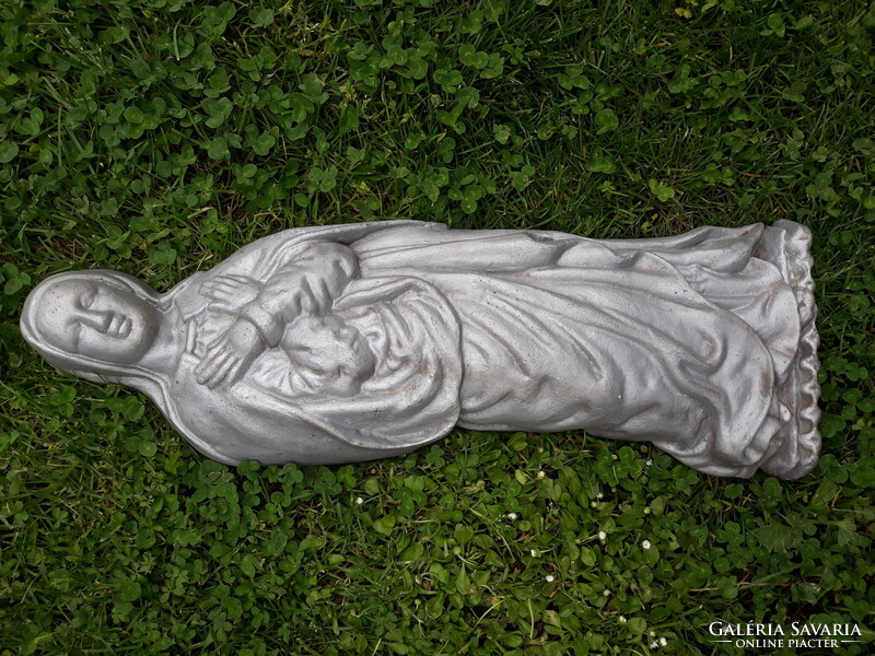 Antik kegytárgy, óriás méretű Szűz Mária szobor, 51 cm