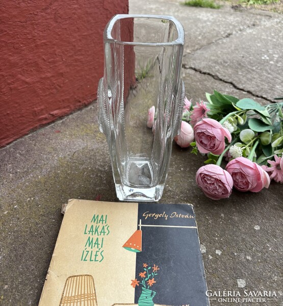 Rudolf Jurnikl , Sklo Union  Osaka Cseh üveg váza Gyűjtői mid-century modern