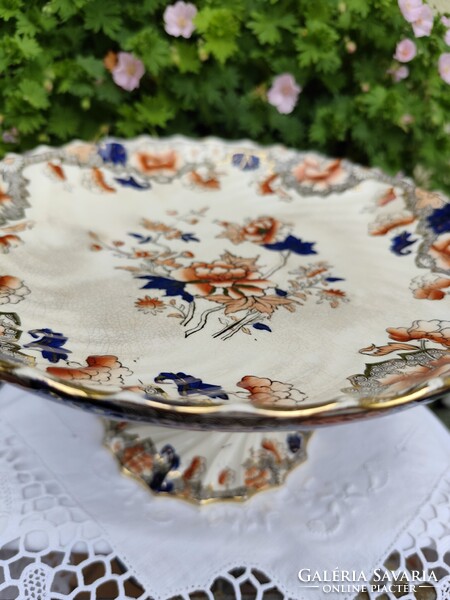 Copeland Spode Bertha patinás,talpas kínáló tál