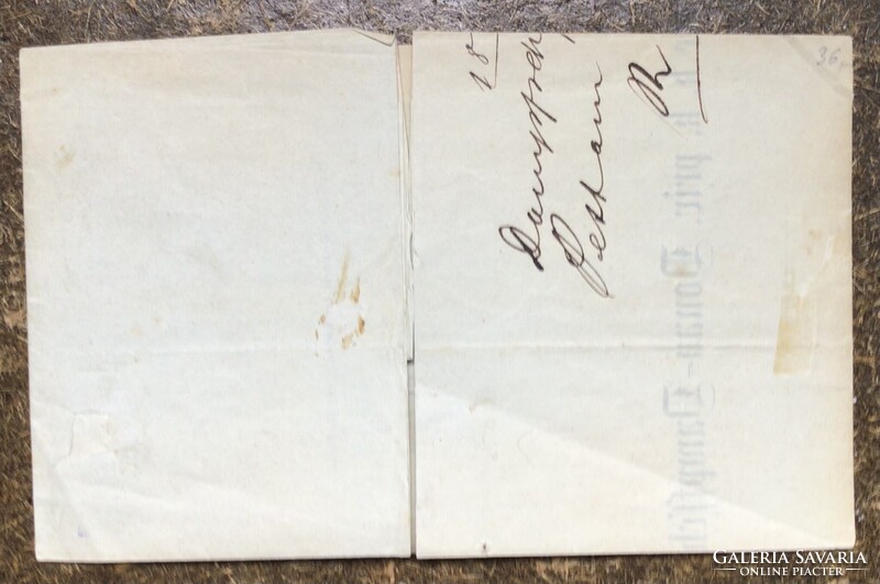 Ddsg. / Creditanstalt Filial Pest. / 1858 2 kr.bélyeg levélen OPM.