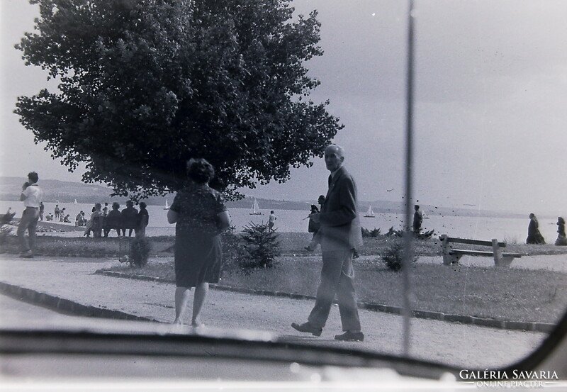 Régi fotónegatívok 6db Balaton, Szántód, Rév, komp, GAZ Volga   1960-as évek