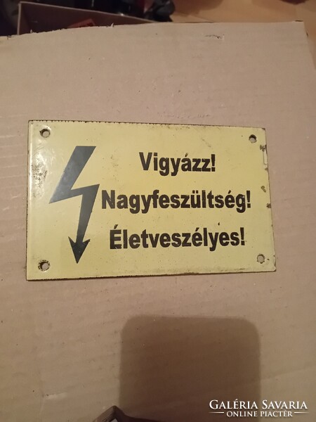 Vintage zománctábla