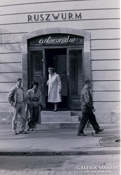 Régi fotónegatívok Budapest utcaképel Belváros Budavári Sikló Ruszvurm Gerbaud 1980-as évek közepe