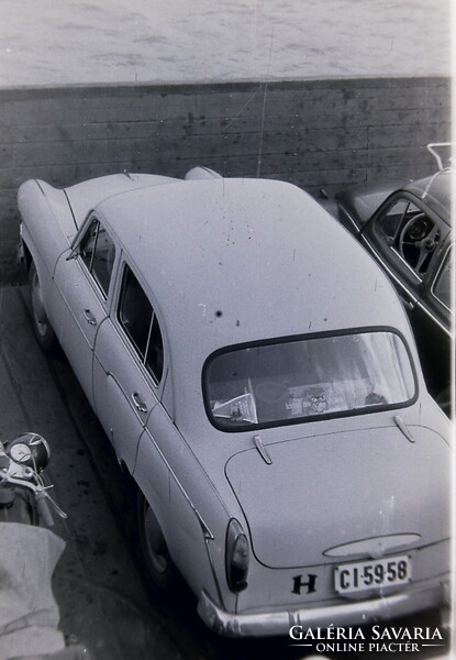 Régi fotónegatívok 6db Balaton, Szántód, Rév, komp, GAZ Volga   1960-as évek