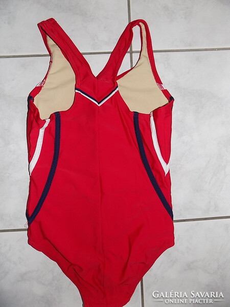 Slazenger, piros fürdőruha 7-8 évesre