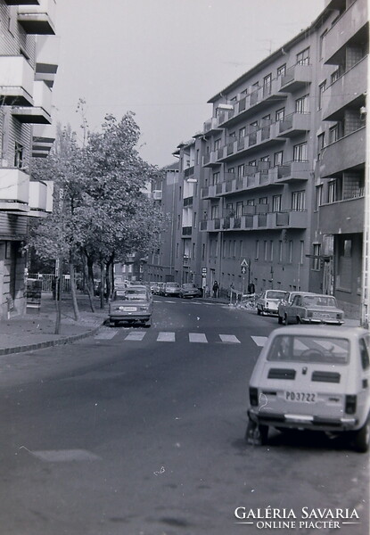 Régi fotónegatívok Budapest utcaképel Belváros Budavári Sikló Ruszvurm Gerbaud 1980-as évek közepe