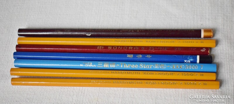Ceruza régi ceruzák , Hardtmuth KOH-I-Noor , Sonora  , Chung Hwa , Mephisto , Three Star 7 darab