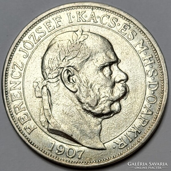 Ferenc József 5 Korona 1907 Koronázási