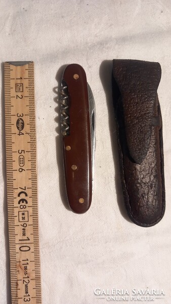 Régi jelzett bicska  , zsebkés,  eredeti tokjával