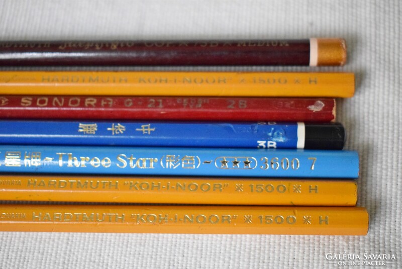 Ceruza régi ceruzák , Hardtmuth KOH-I-Noor , Sonora  , Chung Hwa , Mephisto , Three Star 7 darab