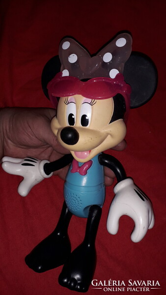 Retro interaktív DISNEY MINNIE egér elemes játék figura nem tesztelt 28 cm a képek szerint