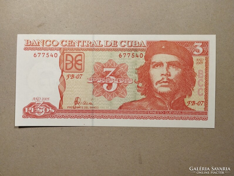 Kuba - 3 Pesos 2005 UNC