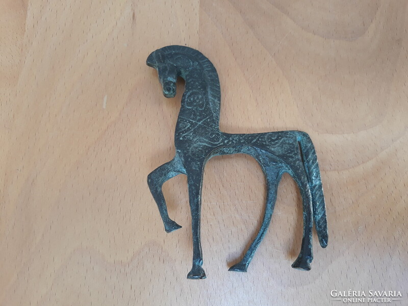 Mid century Frederick Weinberg iparművészeti bronz etruszk ló