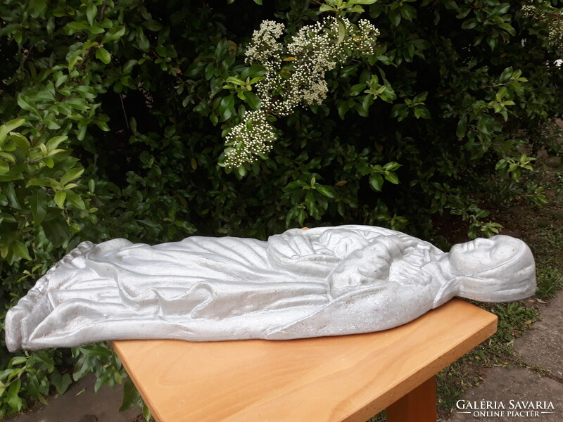 Antik kegytárgy, óriás méretű Szűz Mária szobor, 51 cm