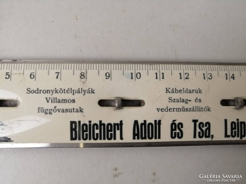 REKLÁM VONALZÓ A 40-ES ÉVEKBŐL - BLEICHERT ADOLF ÉS TSA. - OVERHOFF GYULA