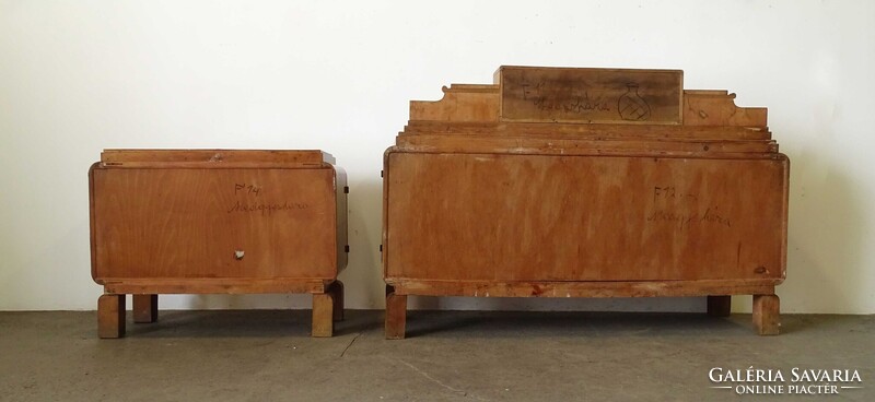 1V126 Antik formatervezett gyönyörű 2 darabos art deco tálaló garnitúra