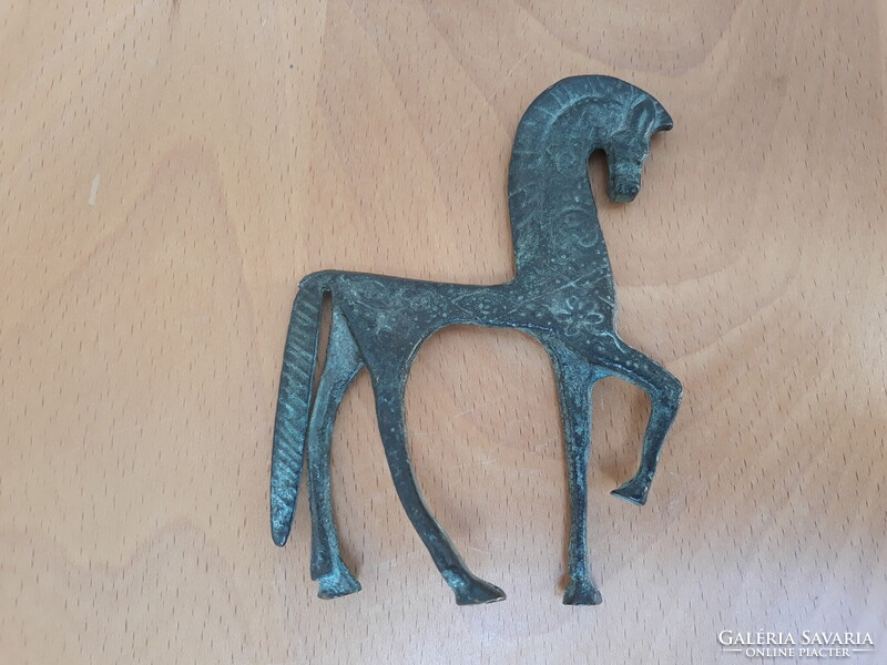 Mid century Frederick Weinberg iparművészeti bronz etruszk ló