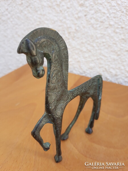 Mid century Frederick Weinberg iparművészeti bronz etruszk ló