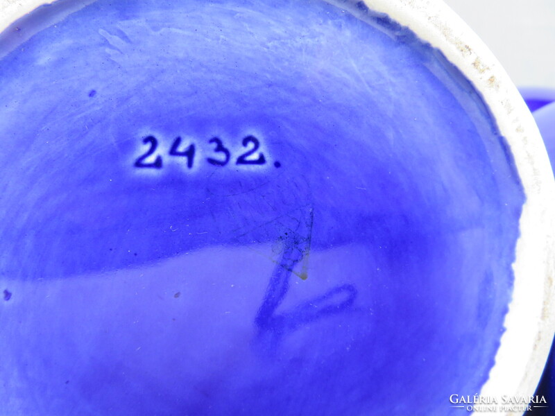 3 db Régi Nagy Méretű Kobaltkék Kispest-Gránit Konyhai Fűszertató Azonos Sorszám