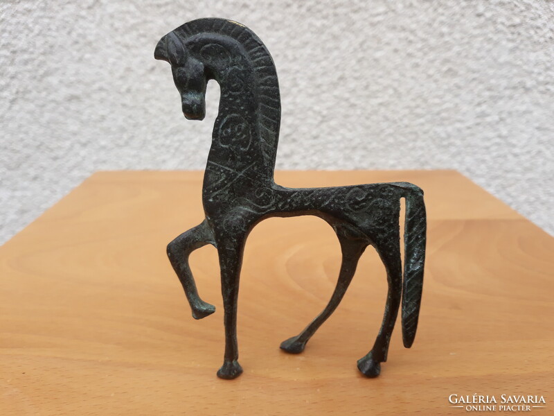 Mid century Frederick Weinberg iparművészeti bronz etruszk ló