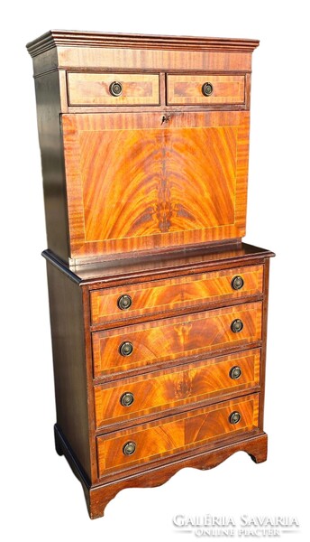 Biedermeier stílusú  írószekreter, íróasztal B163