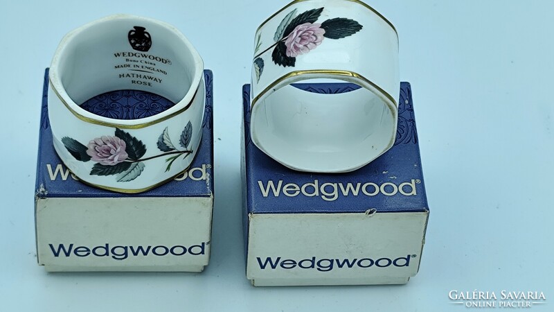 Wegdwood porcelán szalvétagyűrűk, eredeti dobozban