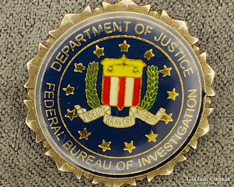 FBI kitűző-gyűjteményi darab