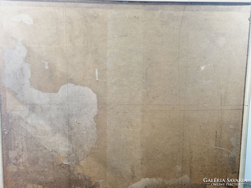 Csavlek András: Munkások c. olaj festmény - 50903