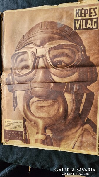 1945 ÚJSÁG MAGAZIN HÁBORÚ VÉGE AMERIKAI KATONA SZEMÉLYI FELSZERELÉSE CSODABÁR JÁVOR HONTHY