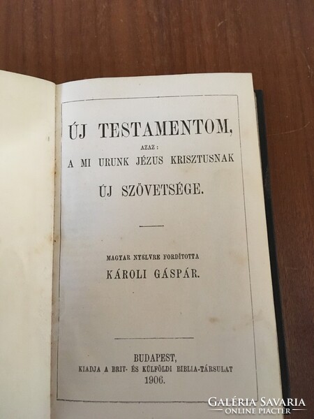 Biblia és Testamentom Károli Gáspár