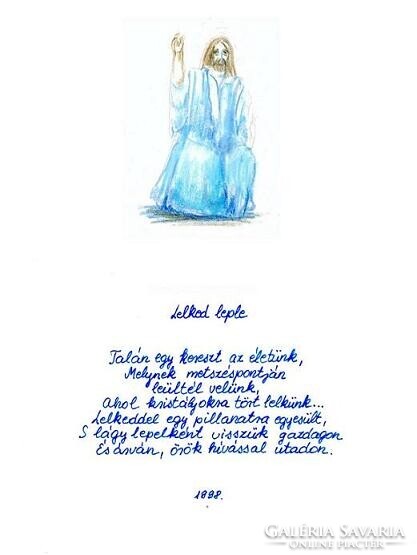 Úton. Kézzel írt versek és színes krétarajzok egymásra vetítve, ahol a szó és a kép együtt lélegzik.