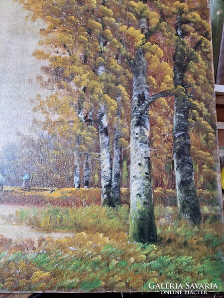 Antik JELZETT KUPCSÁNYI ??  FESTMÉNY 60x50 cm --ANTIK  KERETÉBEN