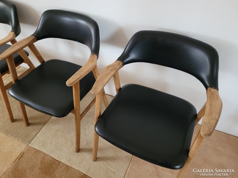 Retro fakarfás szék mid century Claus stílusú szék fa karosszék