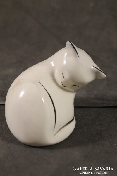 Hollóházi art deco cica 533