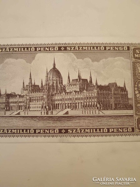 Százmillió pengő, 1946-ból, 100.000.000. pengős bankjegy
