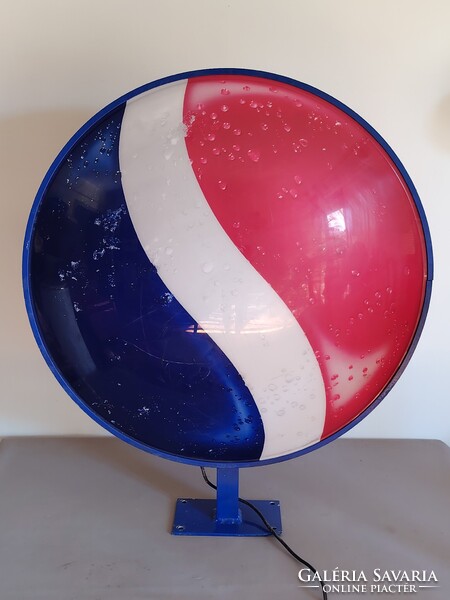 Hatalmas Pepsi 2 oldalas reklám tábla lámpa. plexi alumínium . ALKUDHATÓ