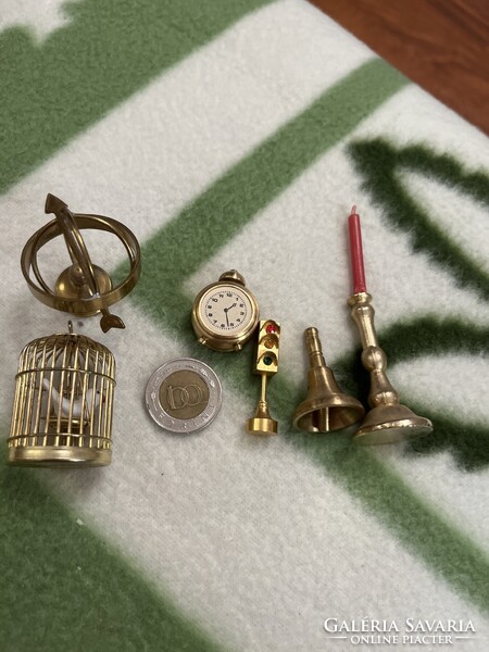 Gyűjteményes réz miniatűrök, hibátlan állapotban!