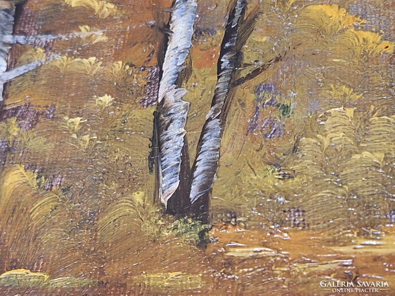 Antik JELZETT KUPCSÁNYI ??  FESTMÉNY 60x50 cm --ANTIK  KERETÉBEN