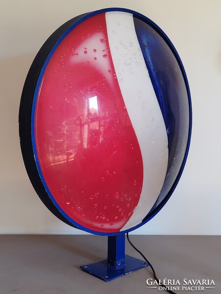 Hatalmas Pepsi 2 oldalas reklám tábla lámpa. plexi alumínium . ALKUDHATÓ