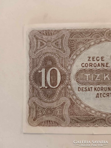 10 korona 1920-ból, szép állapotban, tíz koronás bankjegy
