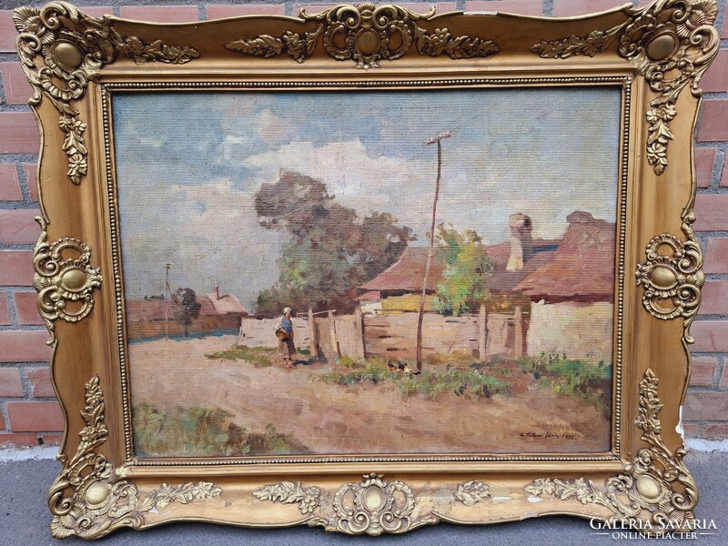 Csallóközi Farkas Lőrinc (1898-1966) Utcarészlet