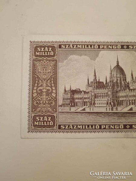 Százmillió pengő, 1946-ból, 100.000.000. pengős bankjegy