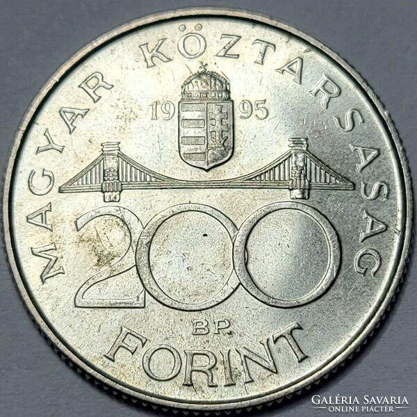 Ezüst 200 Ft 1995 Ritkább évszám