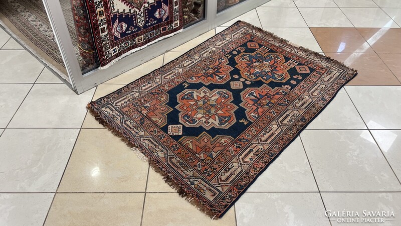 3827 ANTIK NOMÁD KAUKÁZUSI KÉZI GYAPJÚ PERZSA SZŐNYEG 103X150CM INGYEN FUTÁR