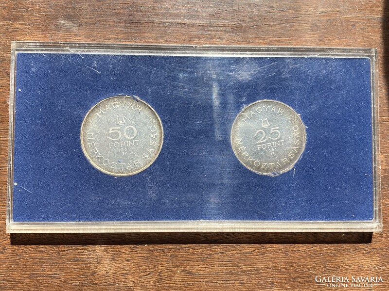 Bartók Béla Ezüst 25-50 Forint 1961 PP