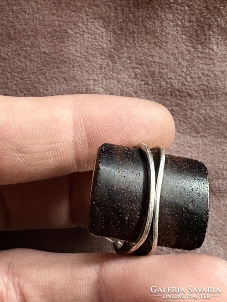Csodálatos ezüst antik gyűrű 18mm belső átmérő