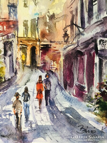 Aix en provence. Kiemelkedően szép akvarell !