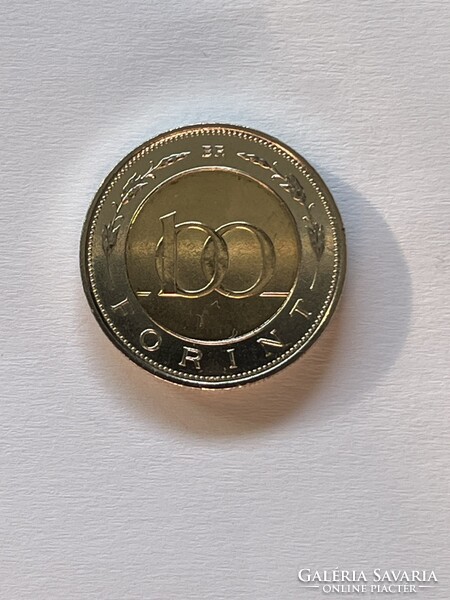 2024 , 100 Forint , Magyar Nemzeti Bank 100 éves , Verdefényes Forgalomból