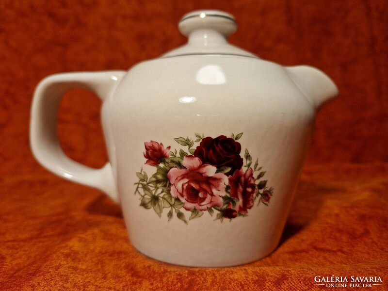 Több termékem 50%-os engedménnyel! Gyönyörű rózsás porcelán kávékiöntő (kotyogós kávéfőzőhöz)