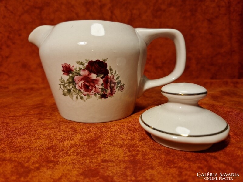 Több termékem 50%-os engedménnyel! Gyönyörű rózsás porcelán kávékiöntő (kotyogós kávéfőzőhöz)